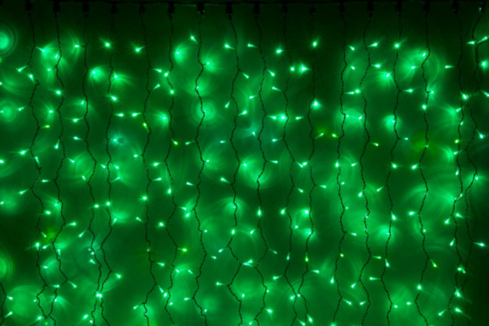 LED-XP-1925-1,5М-230V (зеленые светодиоды/черн пр)