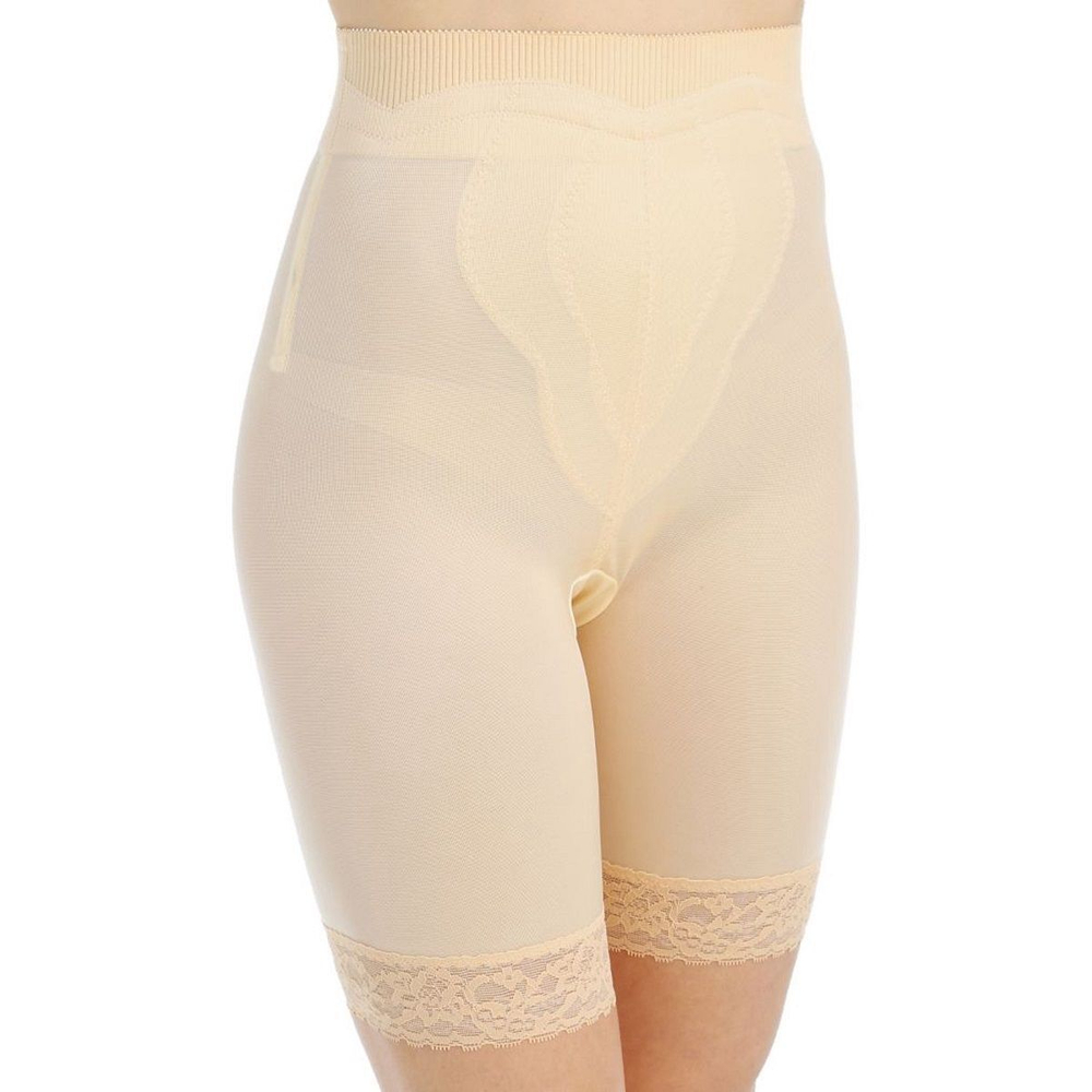 Шелковистые корсетные панталоны (Размер: 4X) (Цвет: бежевый)