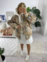 Куртка-бомбер (цвет бежевый)