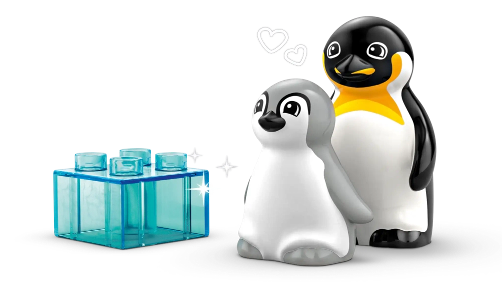 Конструктор LEGO Duplo 10941 Семейства диких животных: Пингвины и львы