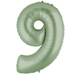 Фольгированные цифры, сатин, в оливковом цвете, 102 см