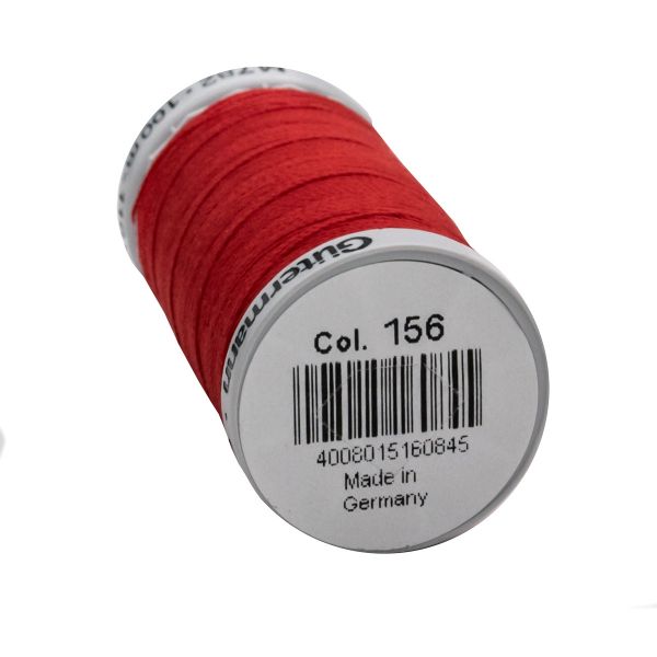 Нитки суперкрепкие Gutermann Extra Strong M782 №40 (100 метров), 5 кат. | 156 красный