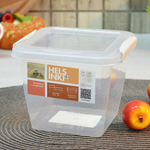 Контейнер 1л с защелками квадратный "Helsinki", натуральный