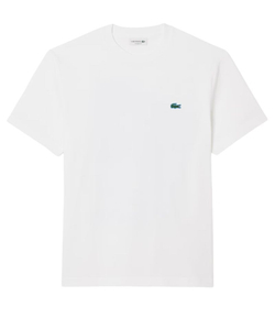 Мужская теннисная футболка Lacoste Printed Jersey - white