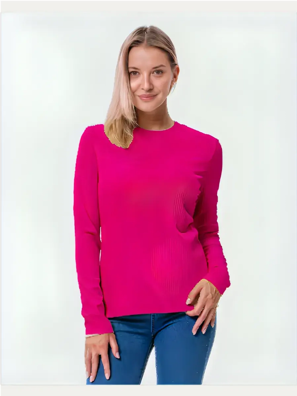 Лонгслив трикотажный базовый