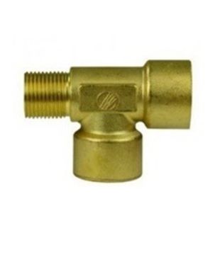 Тройник 3/8внеш-3/8внут-3/8внут, 350bar, латунь