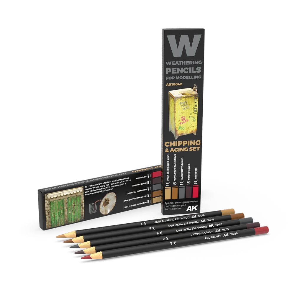 Weathering Pencils Chipping &amp; Aging Set