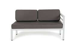 "Глория" модуль диванный левый, каркас из алюминия