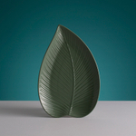 Блюдо сервировочное in the forest leaf, 20,5х31,5 см, серо-зеленое
