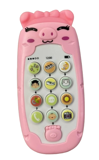 Интерактивный детский телефон  - развивайка " Зверюшки " , в ассортименте