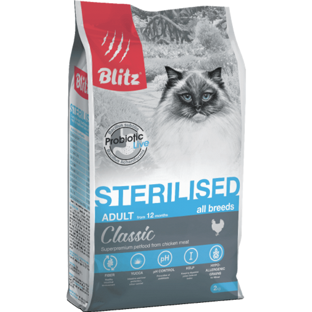 Blitz Classic Chicken Adult Sterilised Cat All Breeds