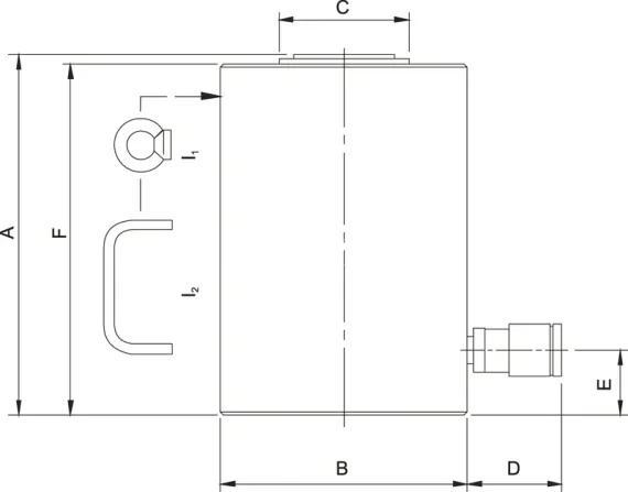 Домкрат высокотоннажный Holmatro HJ 400 G 15 с гравитационным возвратом