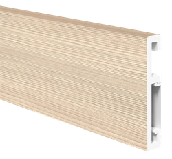 Напольный плинтус ПВХ Foresta Grace Лиственница крем FG 015 2000х70х13 мм