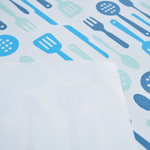 Термоскатерть 60*120см, Ложки-вилки, сине-голубая