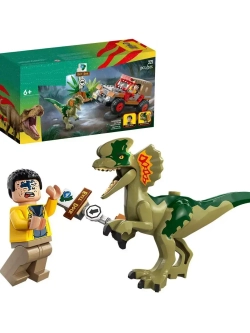 Конструктор Динозавры Засада Дилофозавра 221 деталь