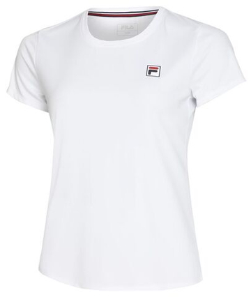 Женская теннисная футболка Fila Leonie - белый