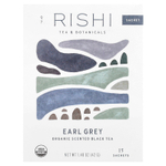 Rishi Tea, Органический ароматизированный черный чай, Earl Grey, 15 пакетиков, 42 г (1,48 унции)