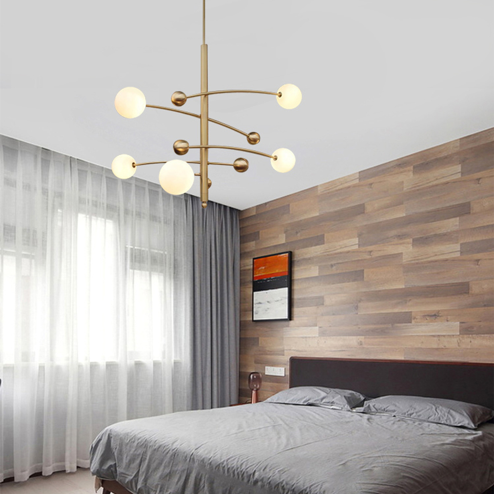 Люстра Globe Mobile 5 brass