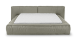 Кровать Латона 3 Мадрас Грей 260*255*85 см, Серый Натуральная кожа Нераскладной Фиеста