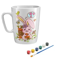 Кружкараскраска Зайчик