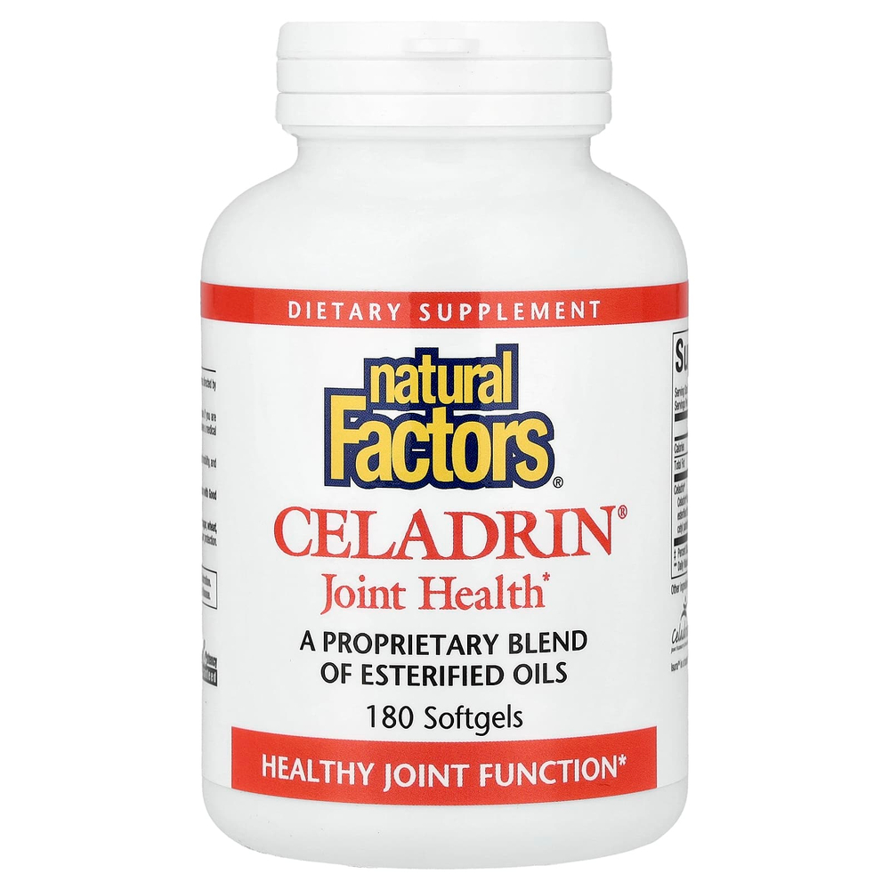 Natural Factors, Celadrin®, средство для здоровья суставов, 180 капсул