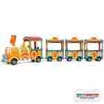 Паровозик для ребёнка «Яркий бульвар», 4 вагона, 24 места