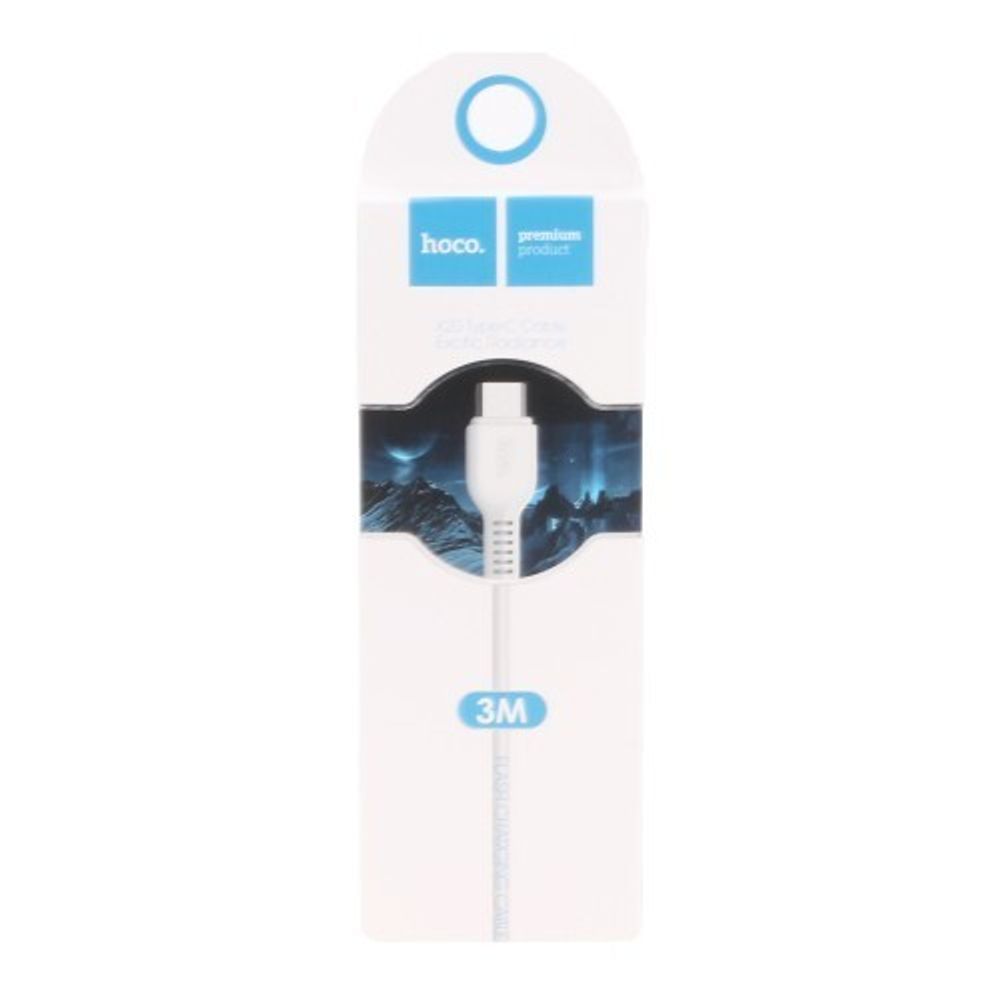 Кабель HOCO X20 USB-Type-C 2A 3м PVC White