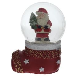 GAEM Фигурка декоративная "Дед Мороз/Снеговик" в стекл шаре, L5 W4,5 H7 см, 2в.