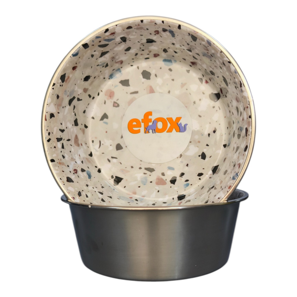 Миска "efox" для питомцев из нержавеющей стали, форма чаша