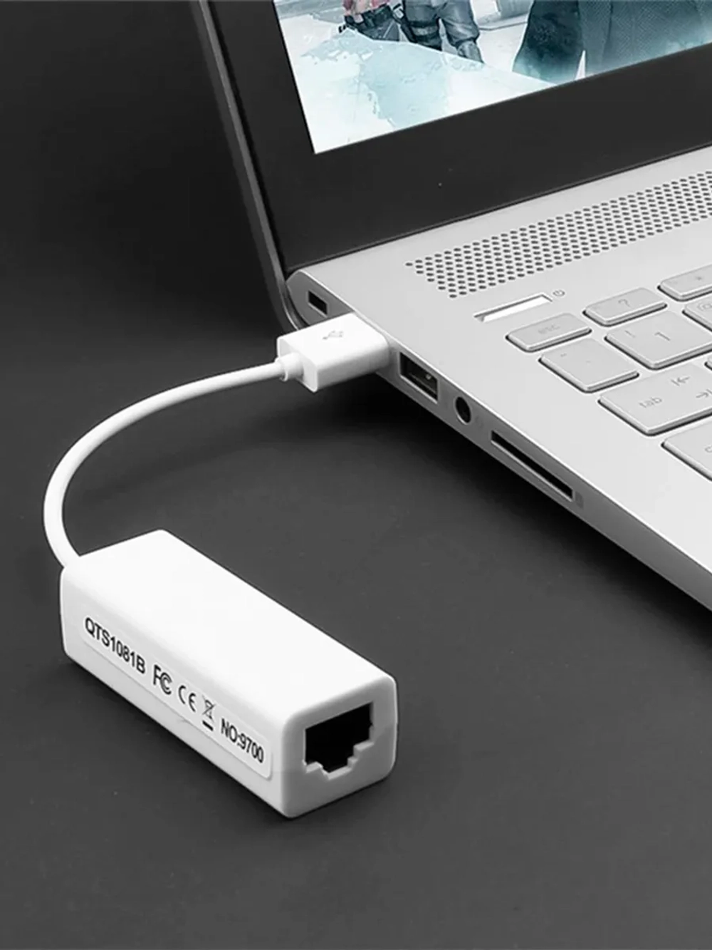 Конвертер-переходник USB 2.0 Ethernet Adapter QTS1081B