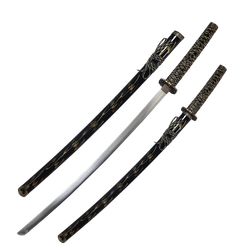 Armas Del Mundo Набор самурайских мечей, 2 шт. Черные ножны