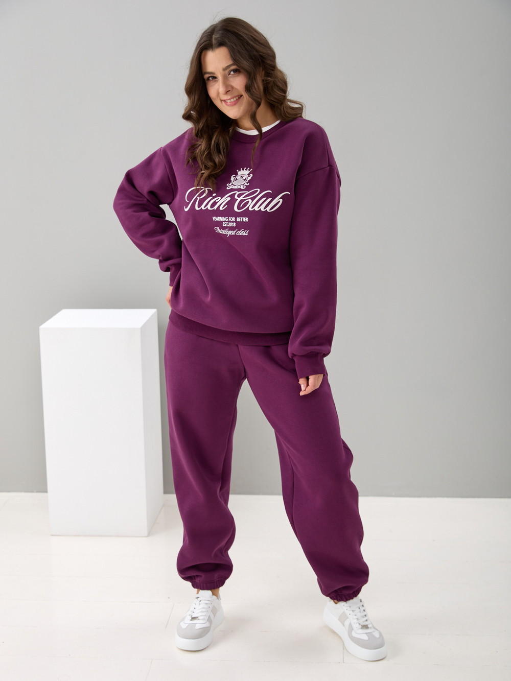 Костюм с брюками КБфн-090/слива-п