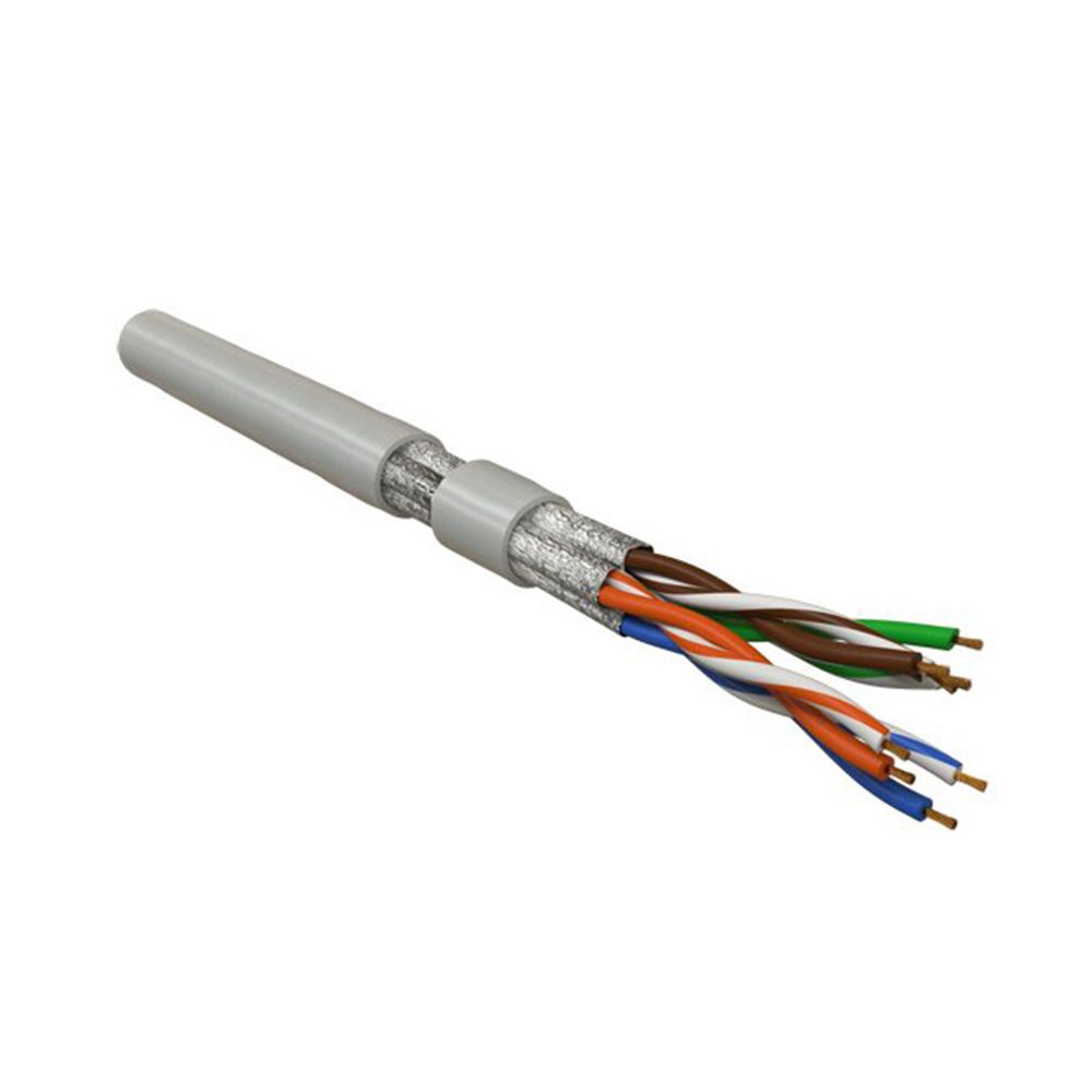 UFTP4-C6-P26-IN-LSZH-GY-100 U/FTP кат.6, 4 пары, 0,48 LSZH нг(А)-HF кабель витая пара Hyperline