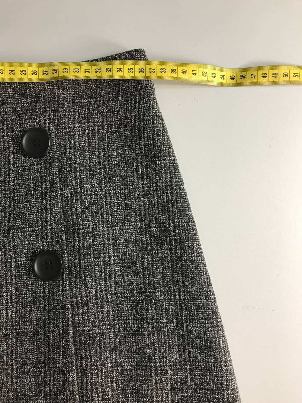 Юбка с пуговицами, визуально 44 размер