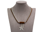Колье "Star and Skull", цепь сталь
