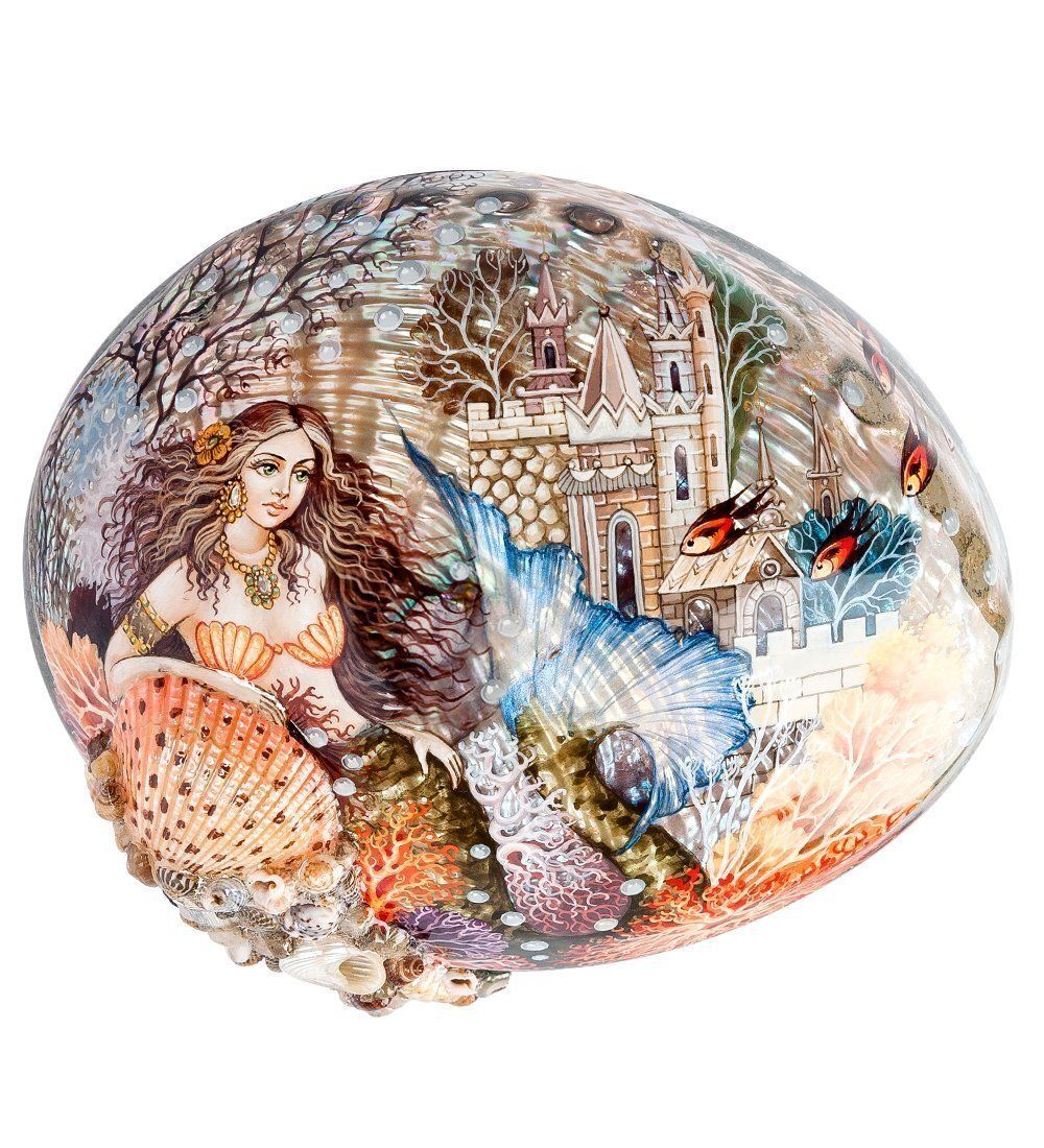 Народные промыслы ШК-30/ 67 Шкатулка «Русалочка» Ковалева С.