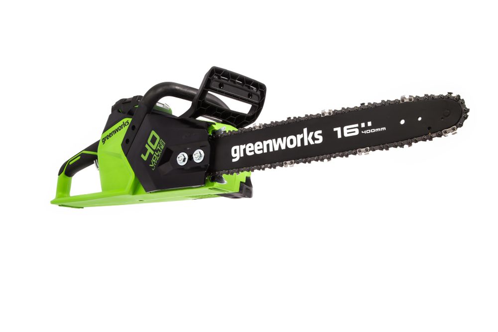 Аккумуляторная цепная пила Greenworks GD40CS18K4, 2005807UB,40v, 40 см, АКБ 4 А·ч и ЗУ