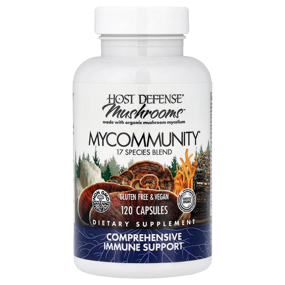 Host Defense, Mushrooms™, MyCommunity®, 120 капсул
