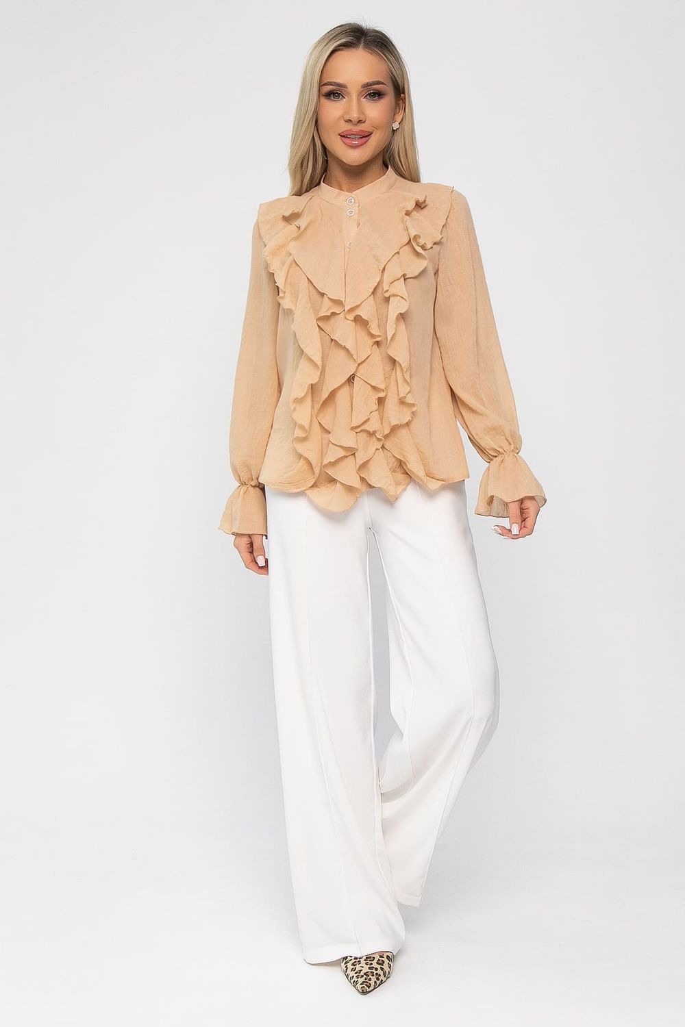 Блуза Розалинда (бежевая) Б13687-5М LT Collection