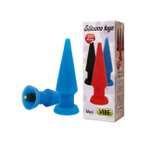 Синяя анальная пробка из силикона Maxi Vibe (13 см) (Цвет: синий)