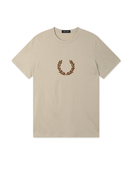 Мужская Футболка Flocked Laurel Wreath Gra