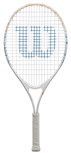 Детская теннисная ракетка Wilson Roland Garros Elite 21 - white/blue/clay red