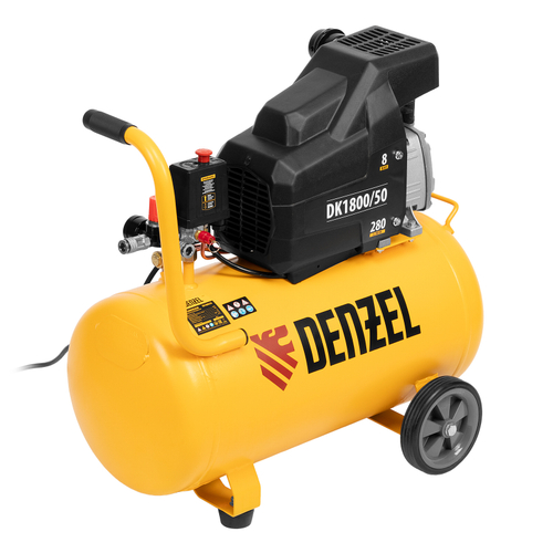 Компрессор воздушный DK1800/50,Х-PRO 1,8 кВт, 280л/мин, 50л// Denzel