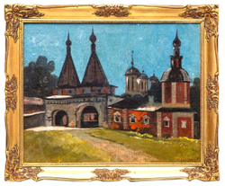 Киселев Петр Дмитриевич (1918-2004). Суздаль. Масло. 1965. СССР. 40х50 см.
