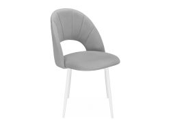 Стул на металлокаркасе Марвел крутящийся светло-серый / белый