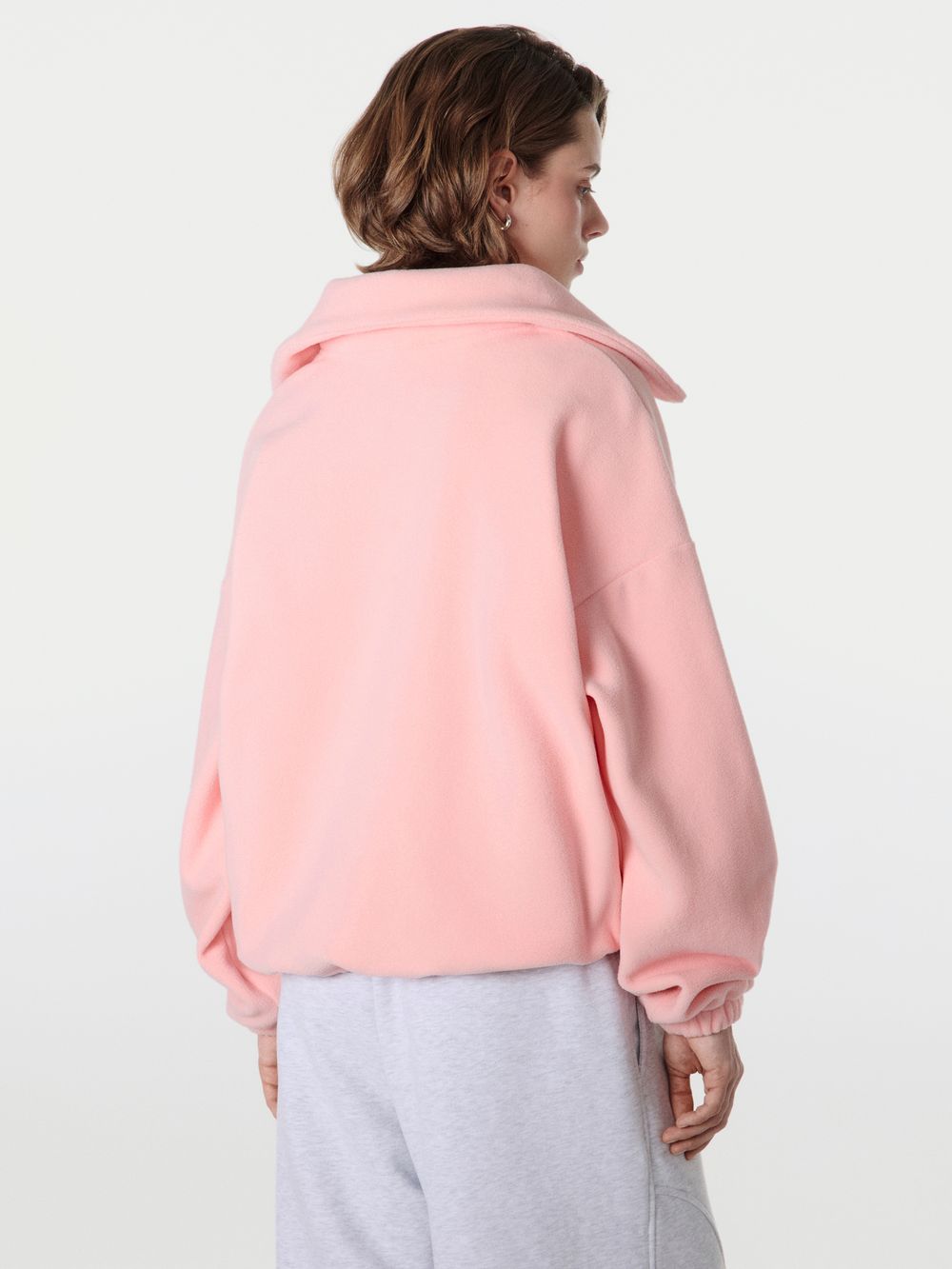 Олимпийка флисовая "Светло-розовая" женская