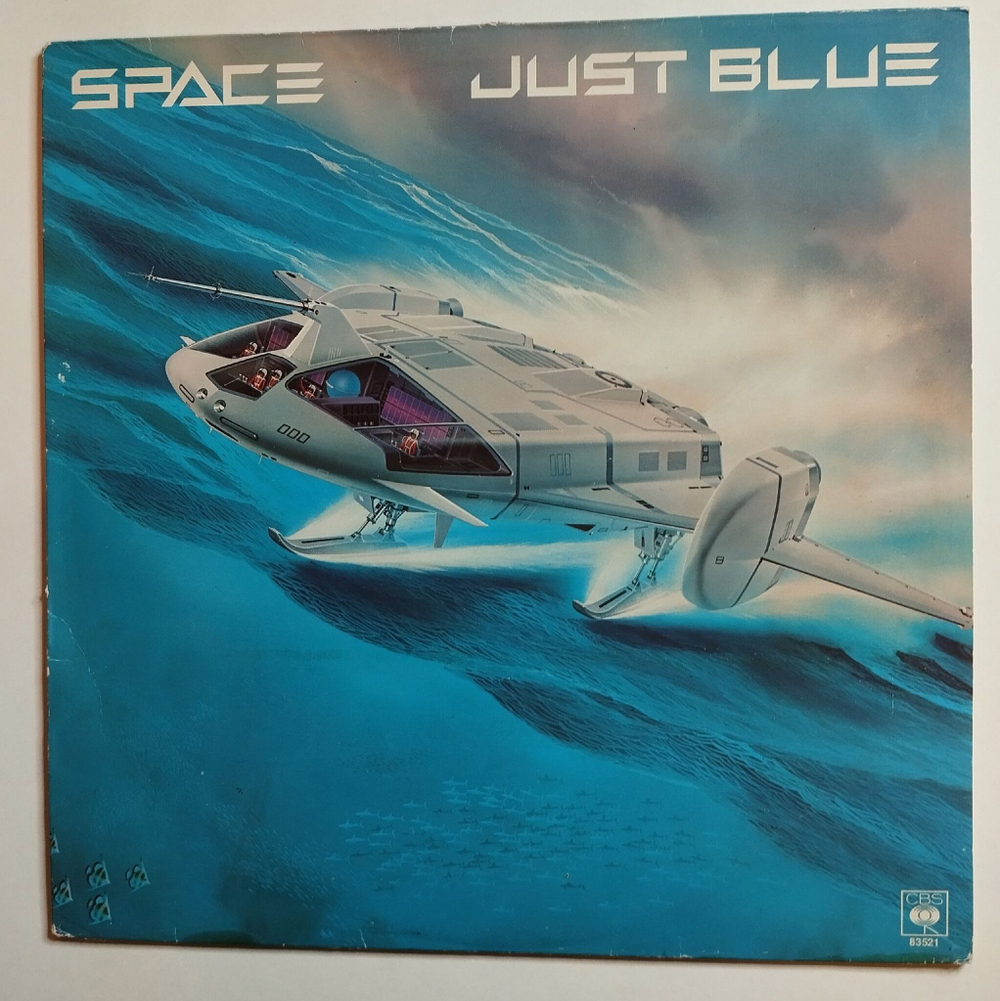 Винтажная виниловая пластинка LP Space Just Blue (Holland 1978) (Blue Vinyl)