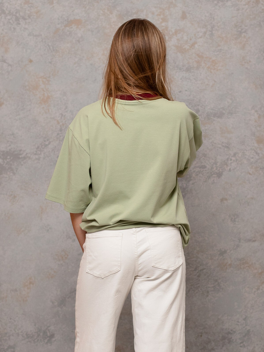 Футболка взрослая, Фисташка - Малиновый вайб