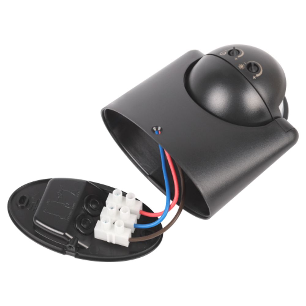 Датчик движения ЭРА MD 03 настенный инфракрасный 1200 Вт угол 180 градусов IP44, черный | Датчики движения