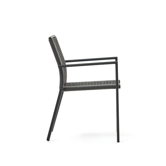 Culip Садовый стул из алюминия и шнура в сером цвете Испания La Forma